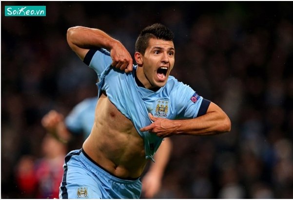 Aguero ngang tài với Messi và Ronaldo