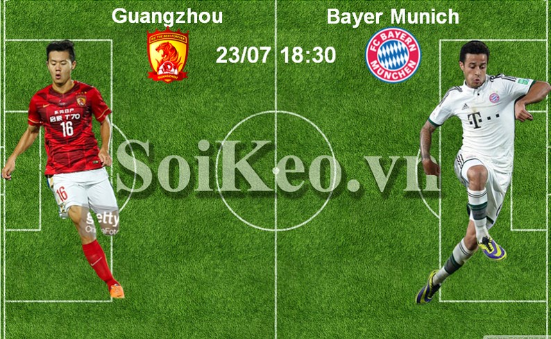 Soi Kèo nhận định trước trận Guangzhou Evergrande – Bayern Munich 23/07 18:30