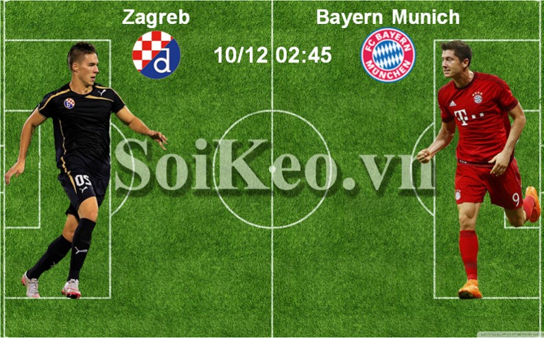 Soi Kèo thông tin trước trận Dinamo Zagreb – Bayern Munich 10/12 02:45