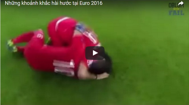 Những khoảnh khắc hài hước tại Euro 2016