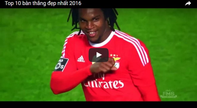 Top 10 bàn thắng đẹp nhất 2016