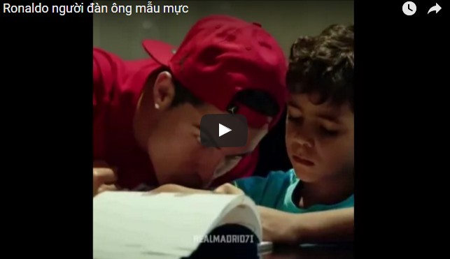 Ronaldo người đàn ông mẫu mực