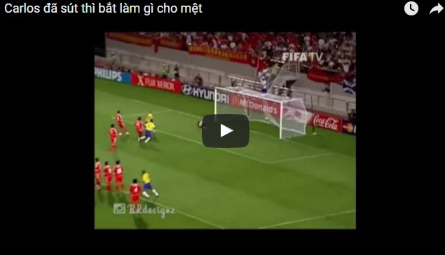 Carlos đã sút thì bắt làm gì cho mệt