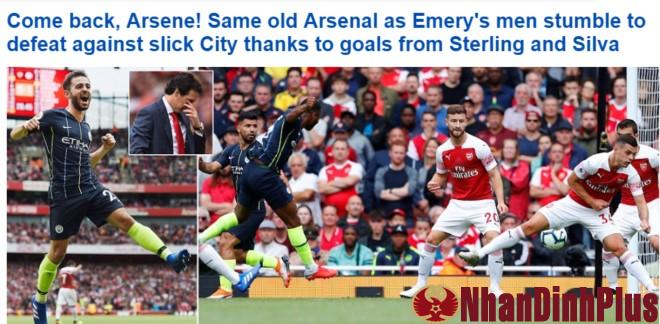 Vua” Man City hạ Arsenal: Báo Anh thương Emery 11 trận không thắng