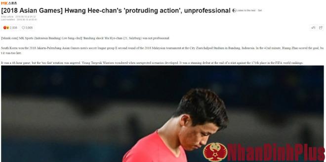 U23 Malaysia thắng Hàn Quốc: Báo Hàn “mắng” cầu thủ con cưng thiếu chuyên nghiệp